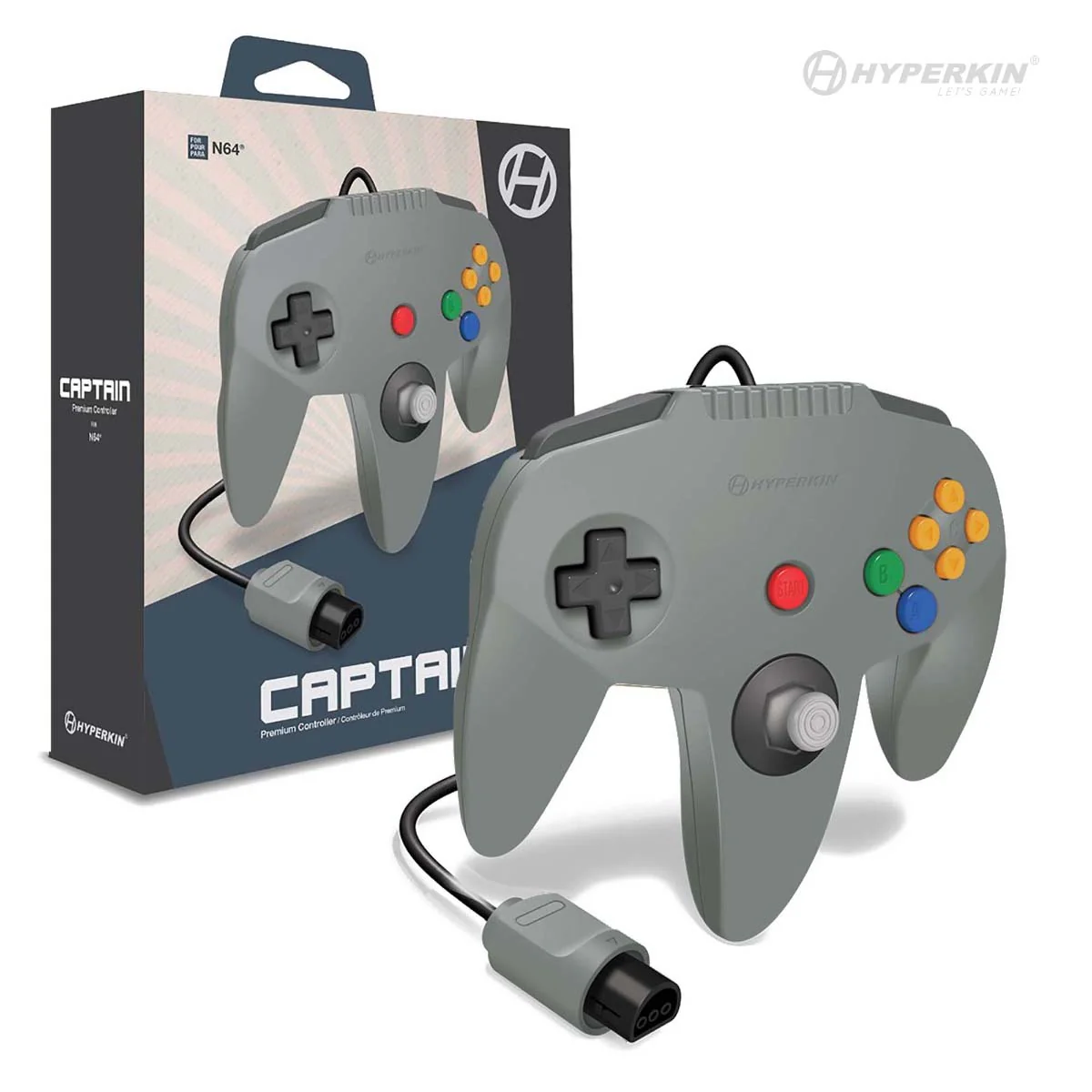 Hyperkin - Nintendo 64 Captain Controller (Gray) - Image 2
