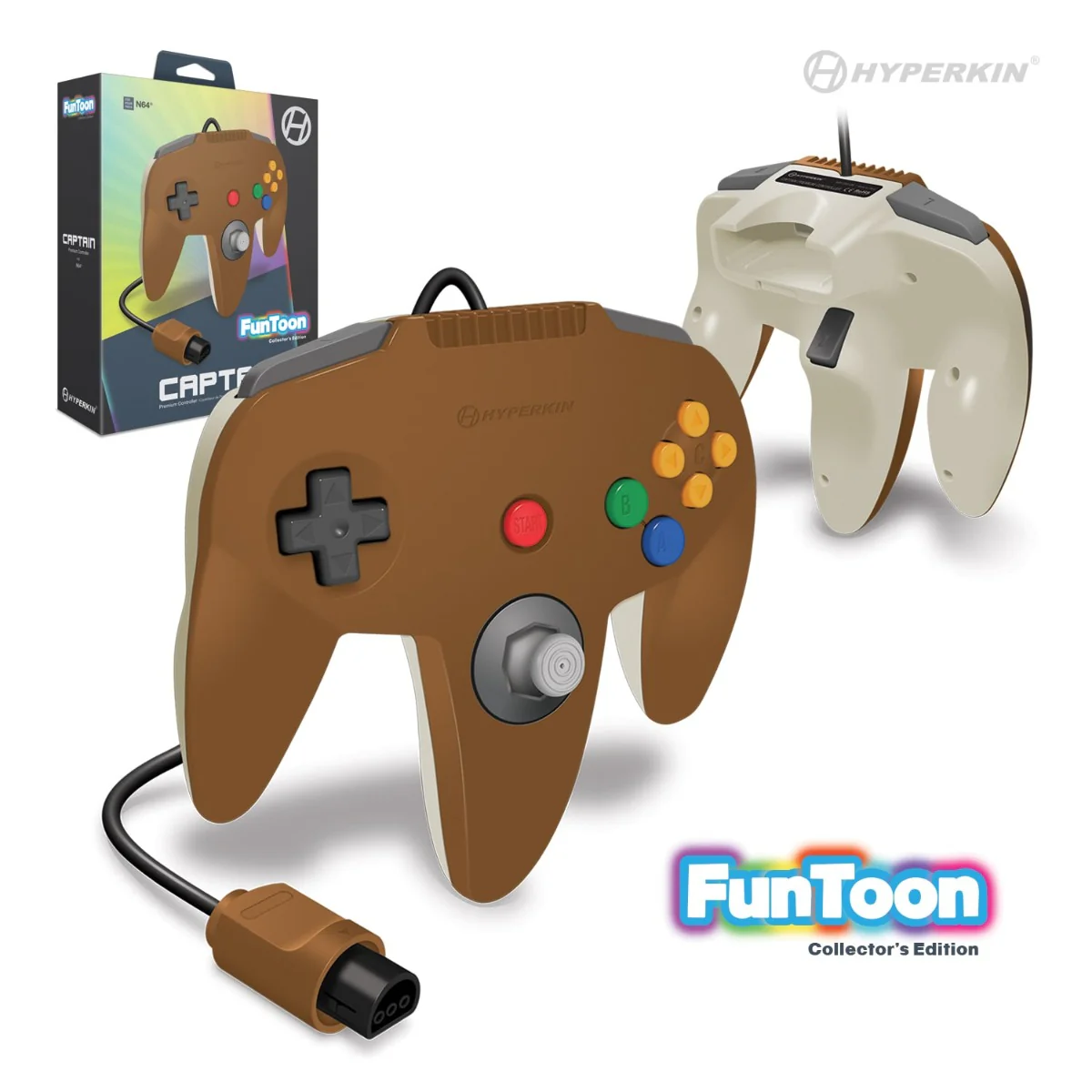 Hyperkin - Nintendo 64 Captain Controller (Hero Brown) - Image 2