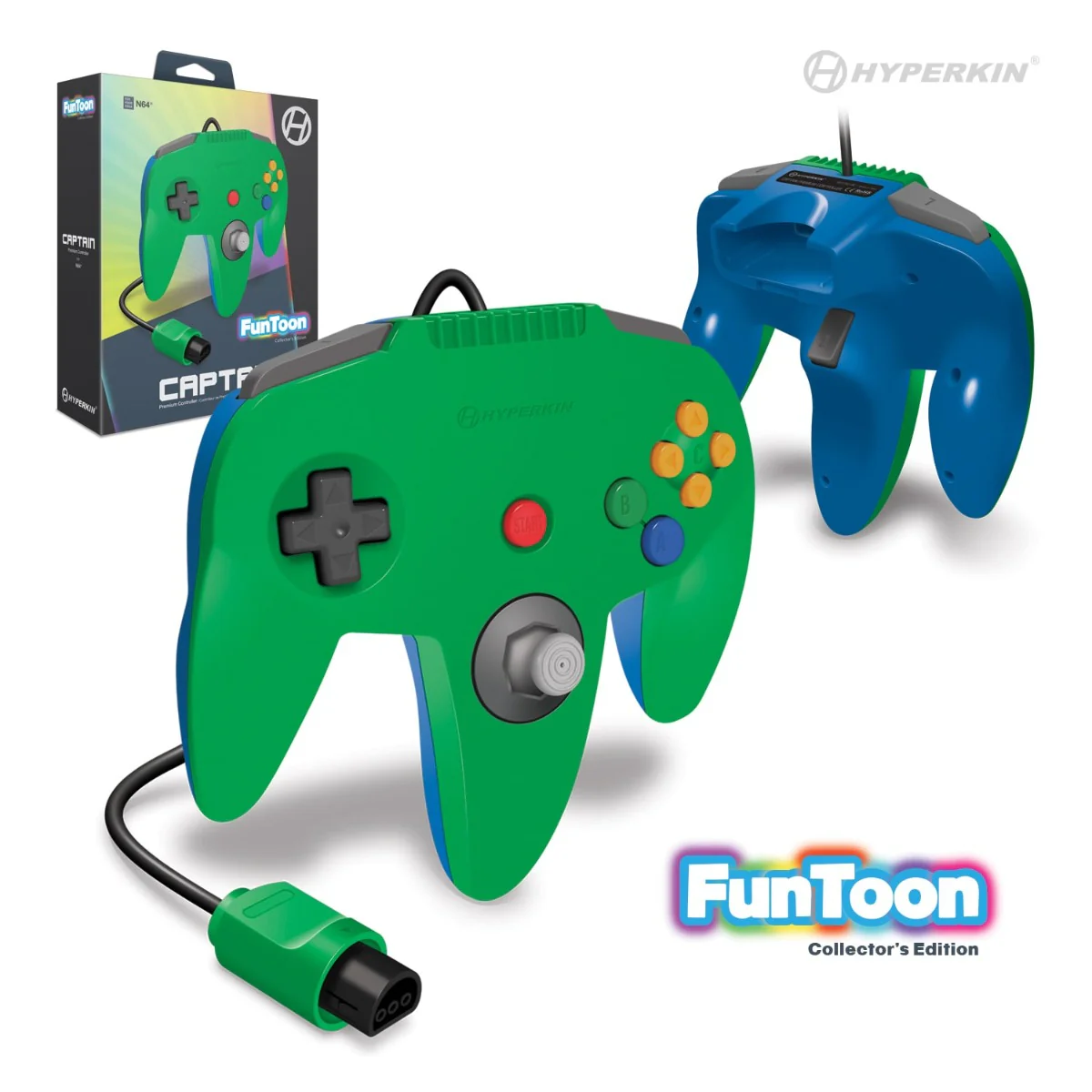 Hyperkin - Nintendo 64 Captain Controller (Hero Green) - Image 2