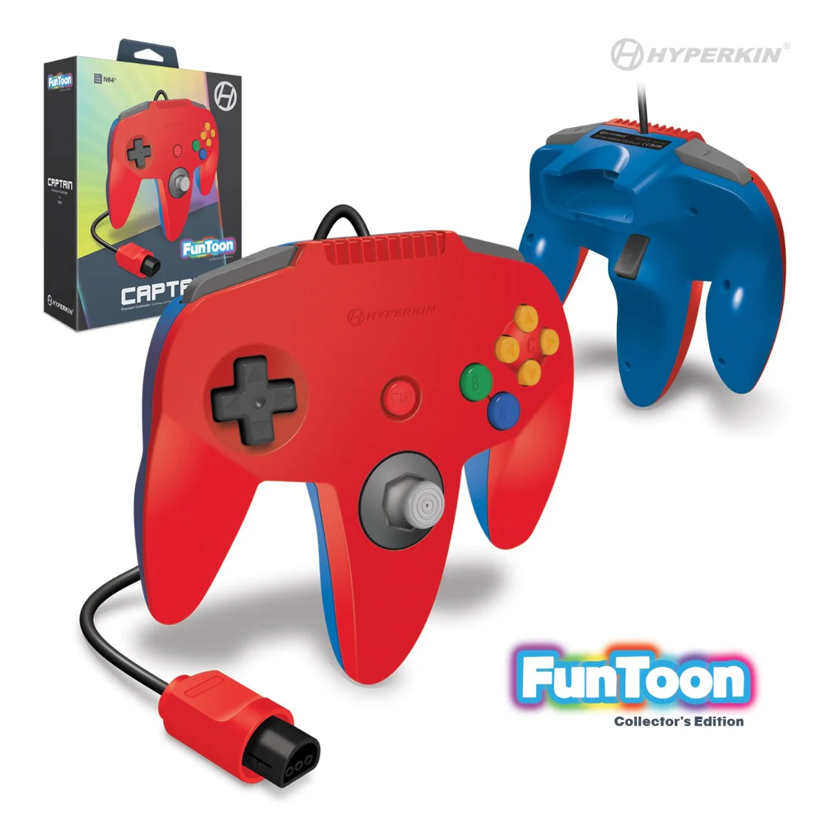 Hyperkin - Nintendo 64 Captain Controller (Hero Red) - Image 2