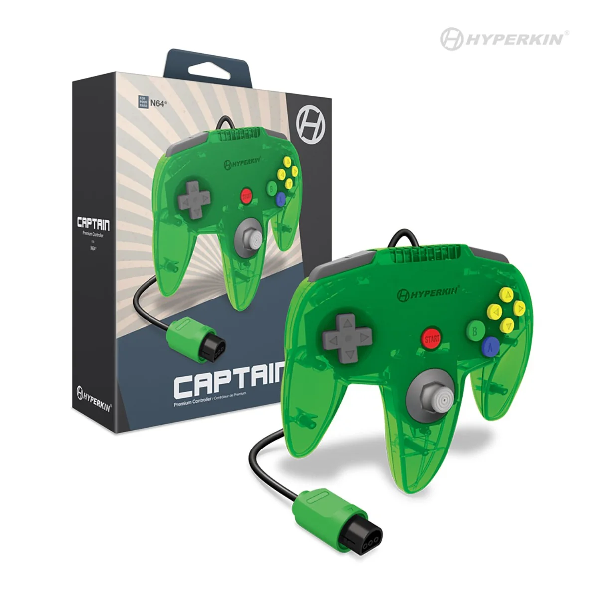 Hyperkin - Nintendo 64 Captain Controller (Lime Green) - Image 2