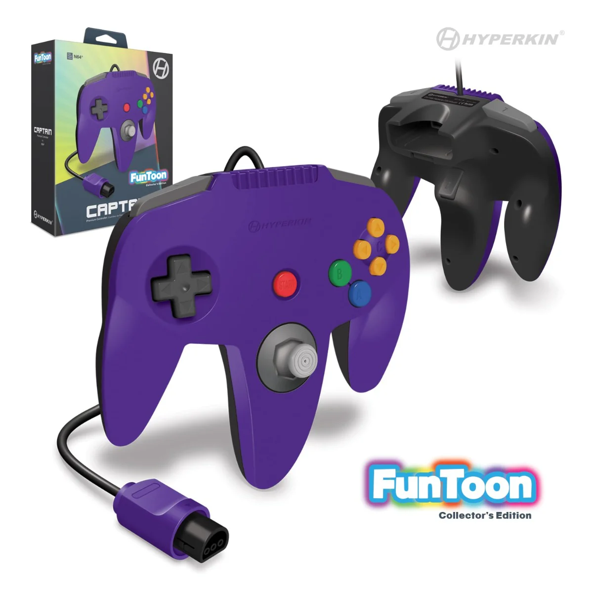 Hyperkin - Nintendo 64 Captain Controller (Rival Purple) - Image 2