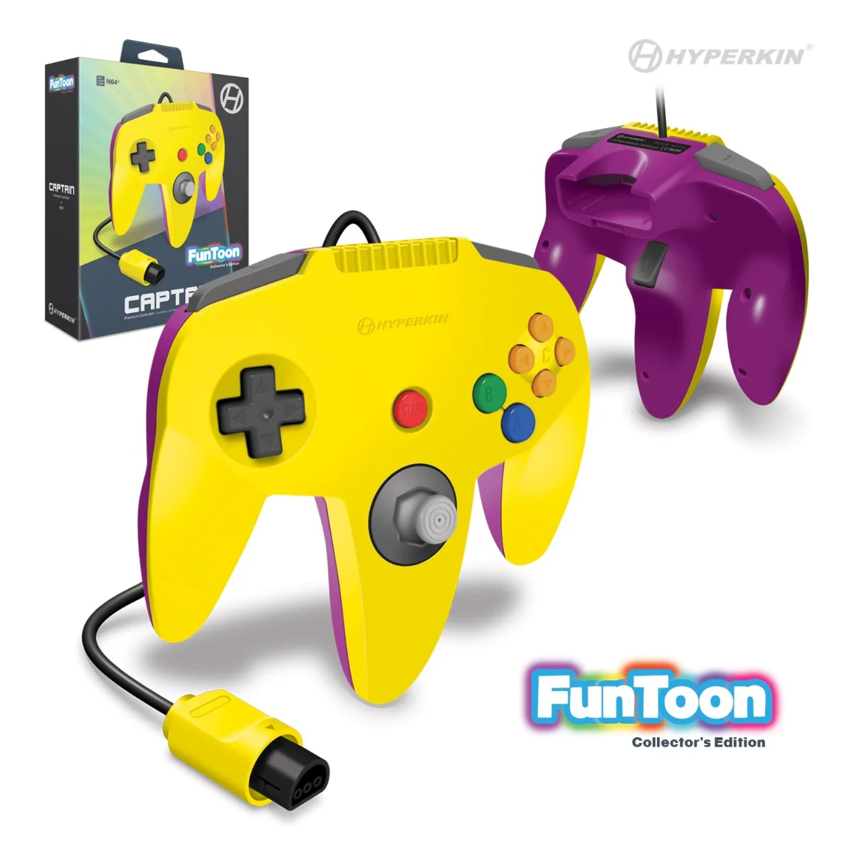 Hyperkin - Nintendo 64 Captain Controller (Rival Yellow) - Image 2