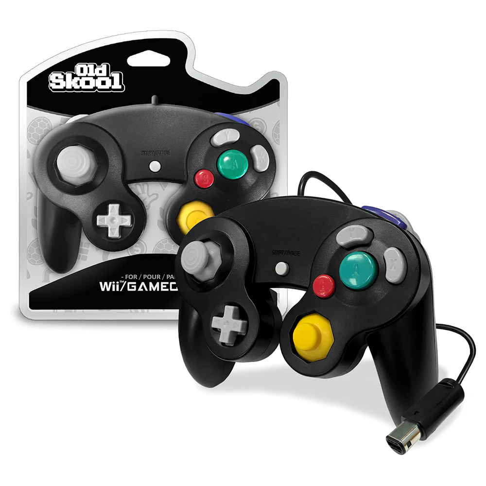 Old Skool - Nintendo GameCube Wired Controller (Black) - Image 2