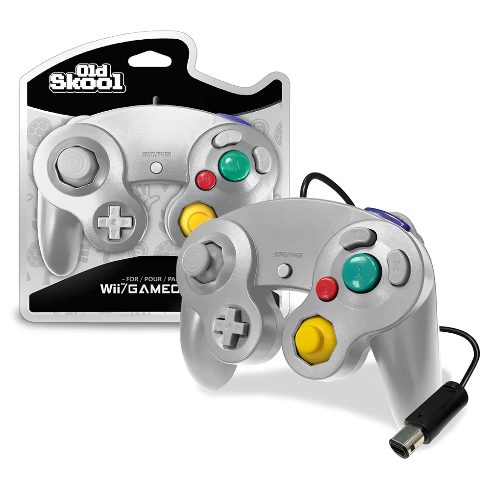 Old Skool - Nintendo GameCube Wired Controller (Platinum) - Image 2