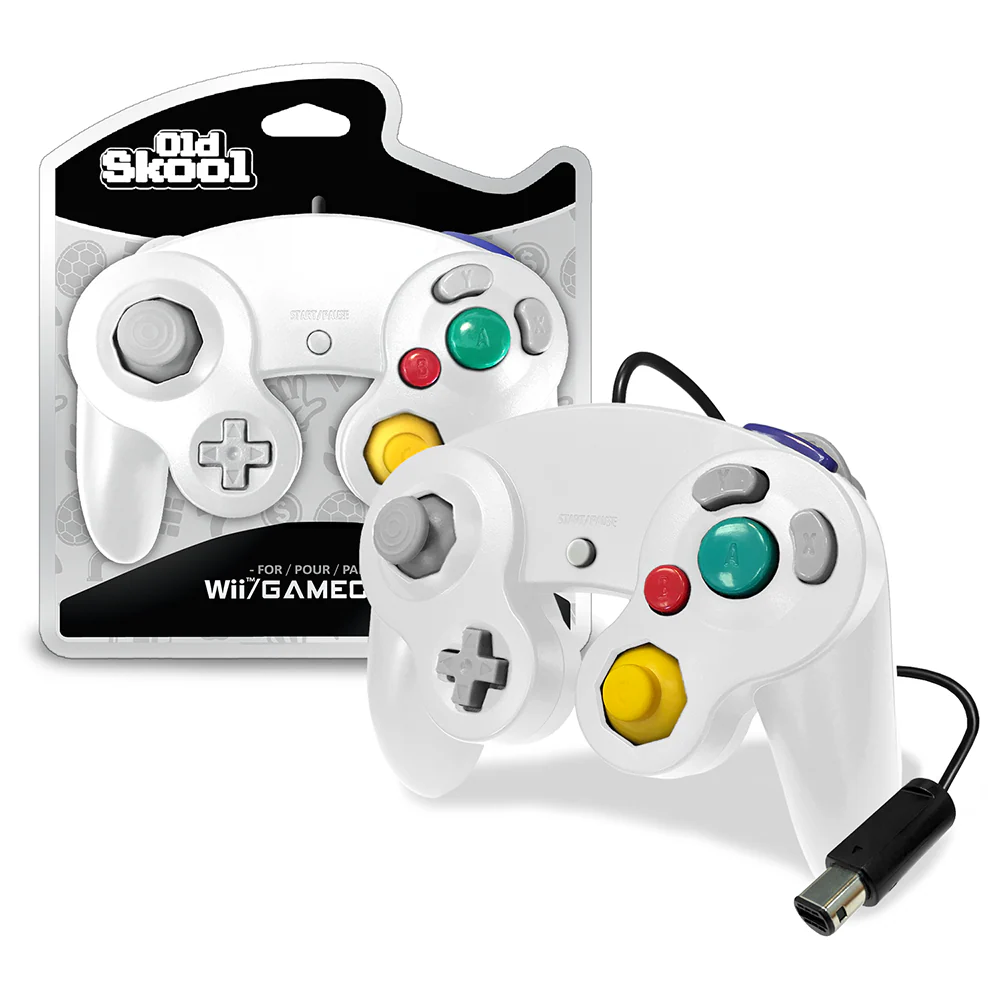 Old Skool - Nintendo GameCube Wired Controller (White) - Image 2