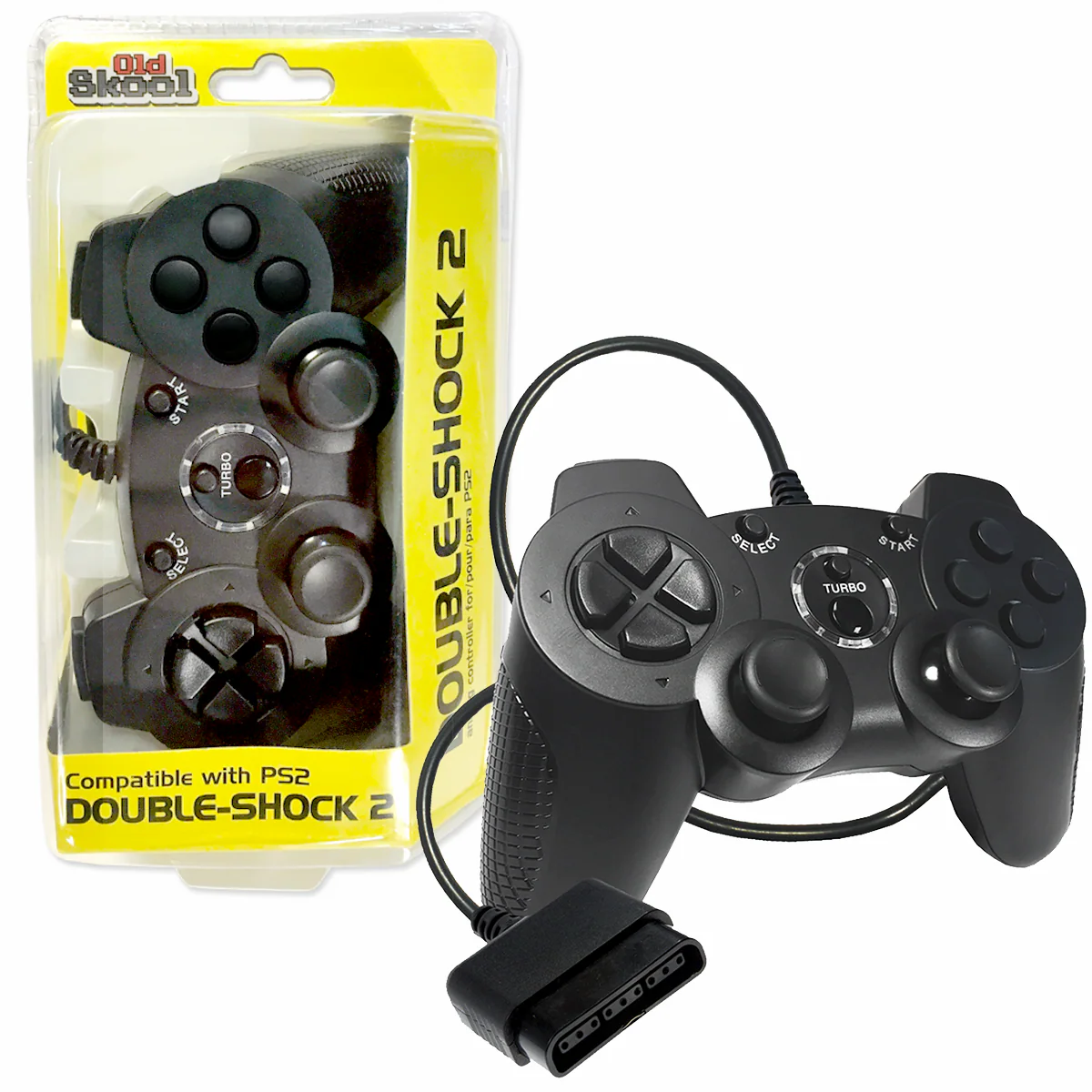 Old Skool - Playstation 2 Controller (Black) - Image 2