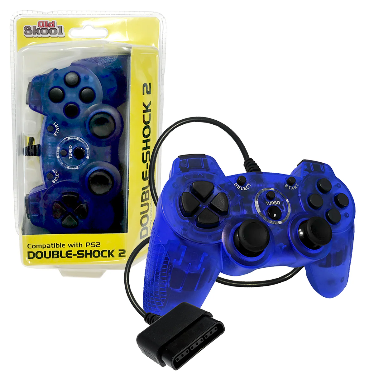Old Skool - Playstation 2 Controller (Blue) - Image 2