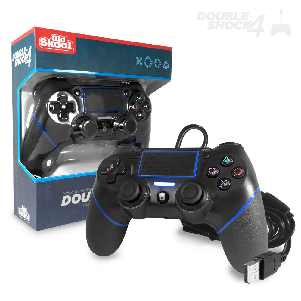 Old Skool - Playstation 4 Wired Controller (Black) - Image 2