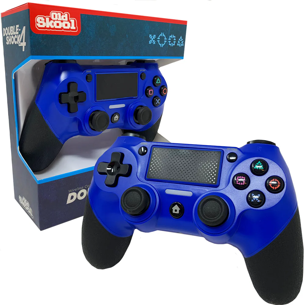 Old Skool - Playstation 4 Wireless Controller (Blue) - Image 2