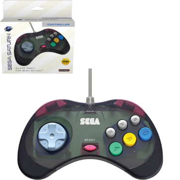 Retro-Bit - Sega Saturn Wired Controller (Slate Grey) - Image 2
