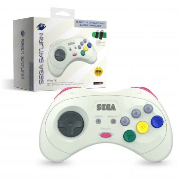 Retro-Bit - Sega Saturn Wireless Controller (White) - Image 2