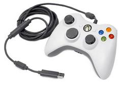 White Xbox 360 Wired Controller - (Loose, Xbox 360) - Image 2