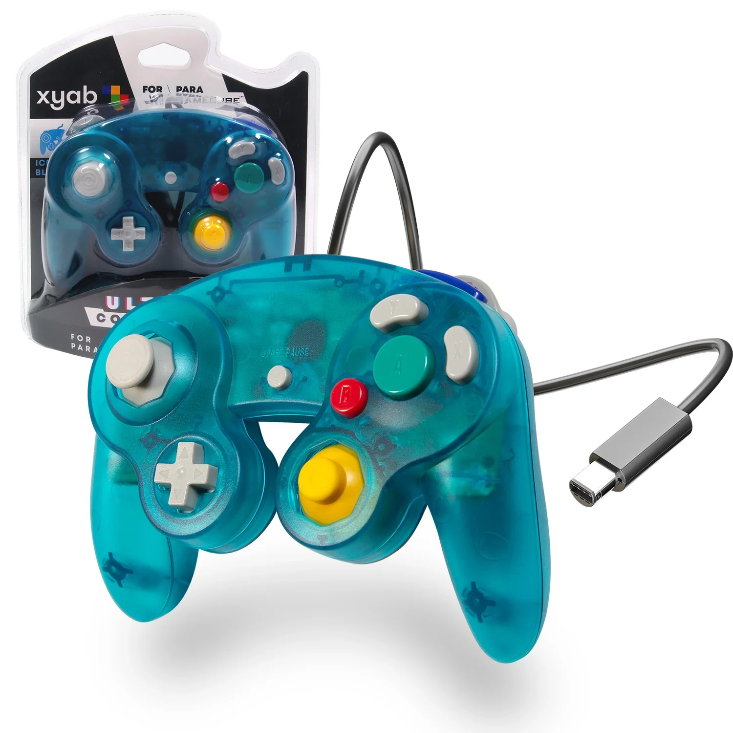 xyab - Nintendo GameCube Wired Controller - Ice Blue - Image 2