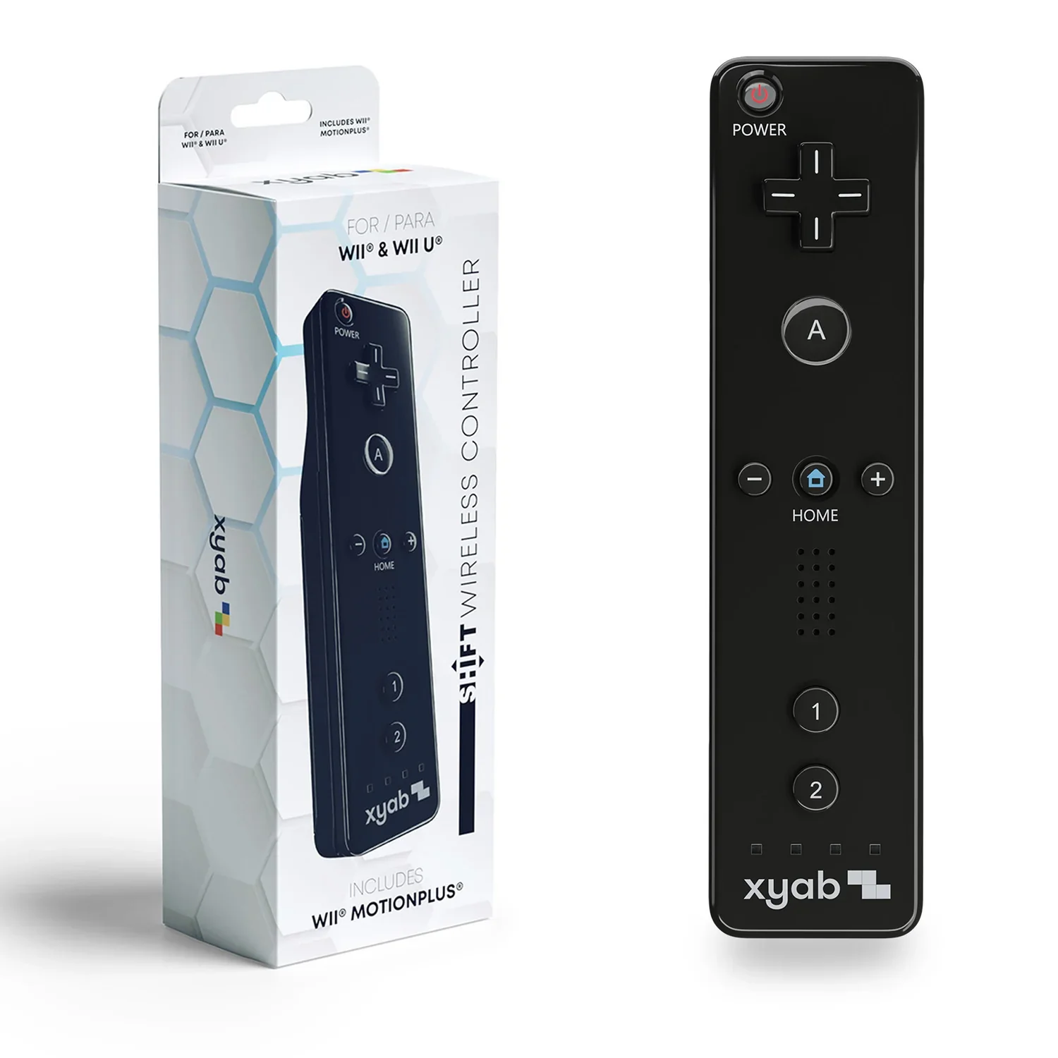 xyab - NIntendo Wii Remote - Black - Image 2